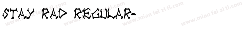 Stay Rad Regular字体转换